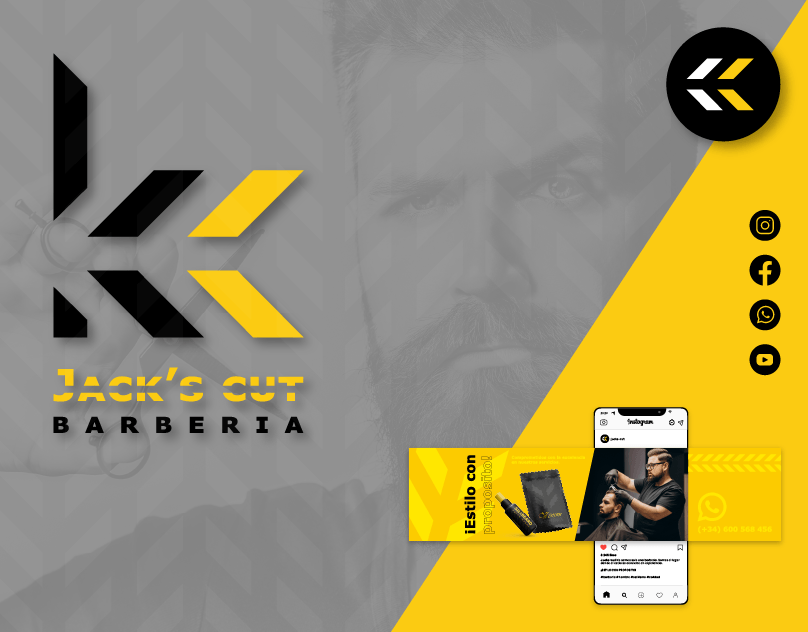 Identidad Visual Barbería | Jucks Cut